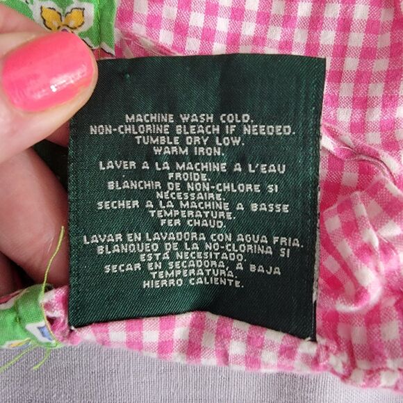 EUC Ralph Lauren Hampton Beach Throw Pillow Case 100% Cotton Made In USA - Picture 5 of 8